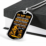 Motorbike To My Son Wherever Your Journey In Life May Take You Dog Tag Necklace - Dog Tag (Silver) Motorbike To My Son Wherever Your Journey In Life May Take You Dog Tag Necklace - Dog Tag (Silver)