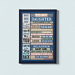 42 HG. To My Daughter I Am The Storm-canvas mk