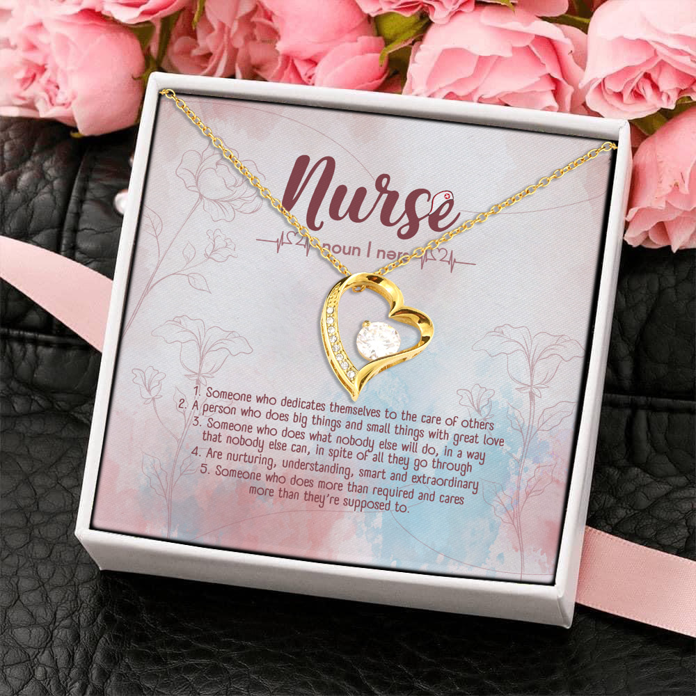 4LV. Nurse Definition (4) Forever Love Necklace (Gold) 4