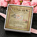 9Th. My Future Wife message card Interlocking Hearts Necklace 4