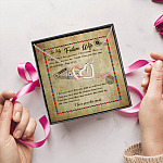 9Th. My Future Wife message card Interlocking Hearts Necklace 5