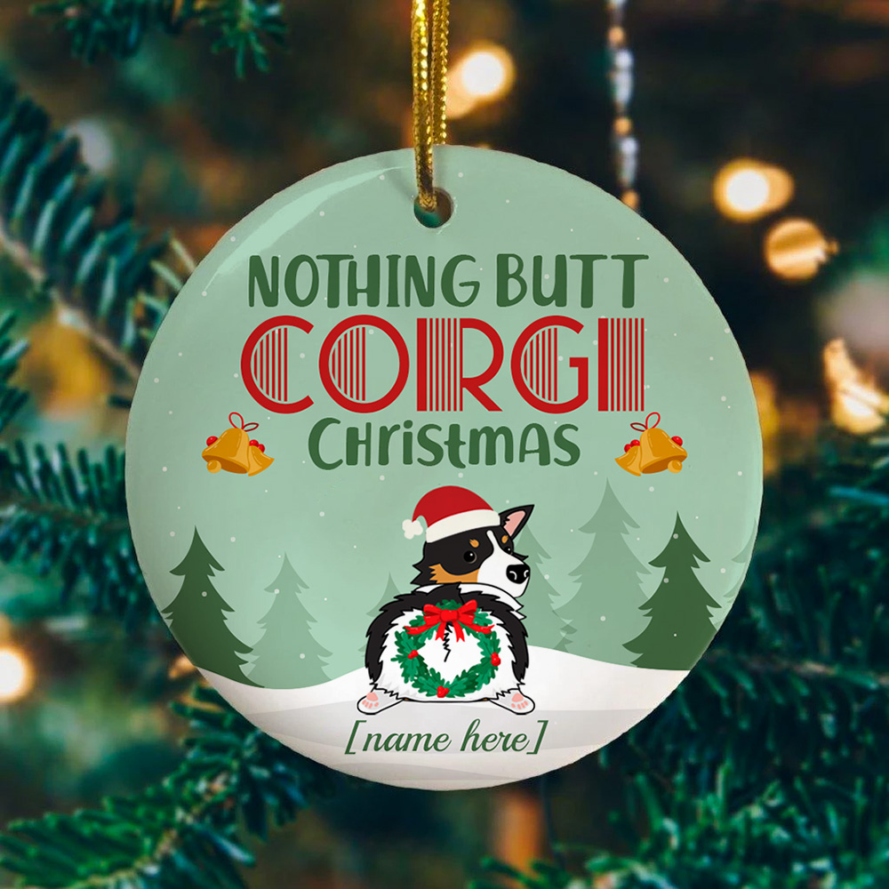 3O. Butt 1 Corgi ornament-mk1