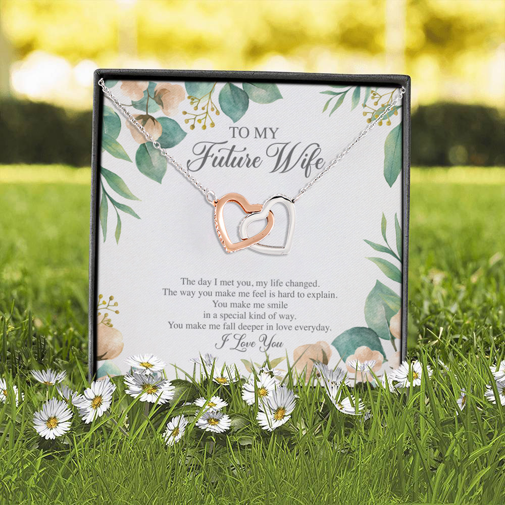 7O. Future Wife (3) Interlocking Hearts Necklace 2