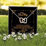 2P ưu tiên. Thoughtful dear wife(3) Interlocking Hearts Necklace 2