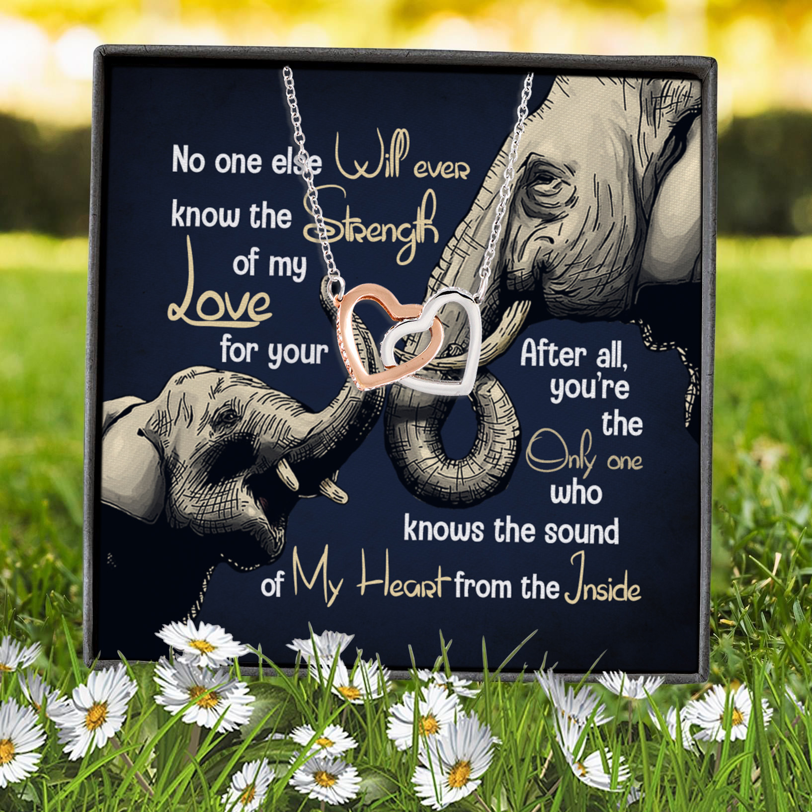 3N.No One Else Interlocking Hearts Necklace 7