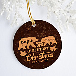 45HG. Family Of Three Bear ornament (6) mk