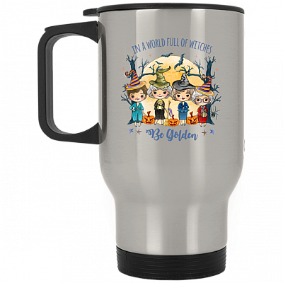 14 oz. Silver Travel Mug