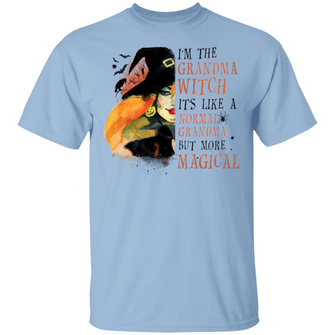 I Am The Grandma Witch It's Like A Normal Grandma But More Magical T-shirt - Halloween Gift For Grandma, Light Blue, Unisex T-Shirt