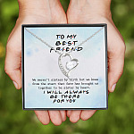 3P. Best friend (4) Forever Love Necklace (Silver)