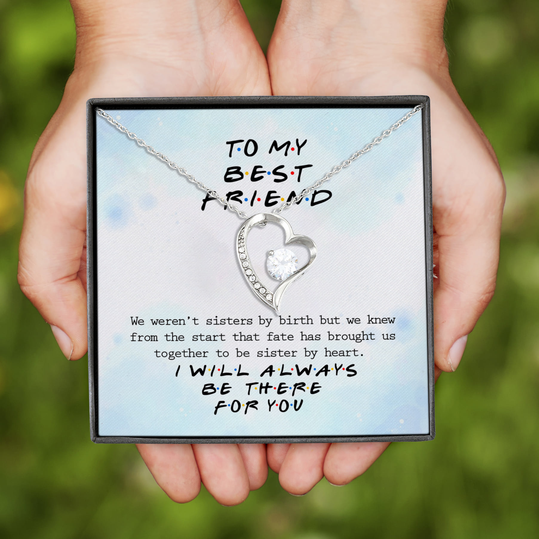 3P. Best friend (4) Forever Love Necklace (Silver)