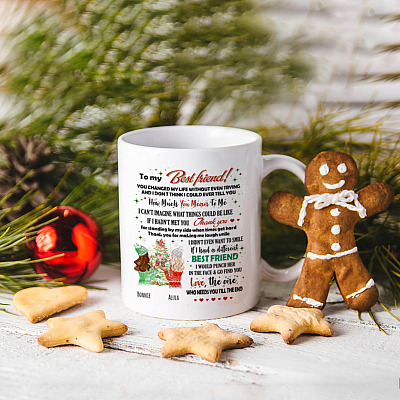 Alternative view of Personalized To My Best Friend You Changed My Life Without Even Trying Coffee Mug - Christmas Gift for Best Friend