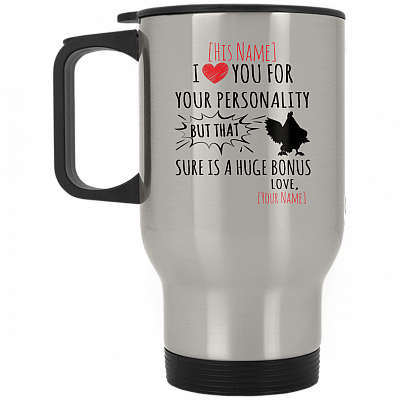 14 oz. Silver Travel Mug