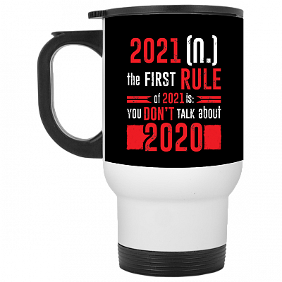 14 oz. White Travel Mug