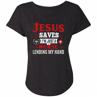 Ladies Triblend Dolman Sleeve