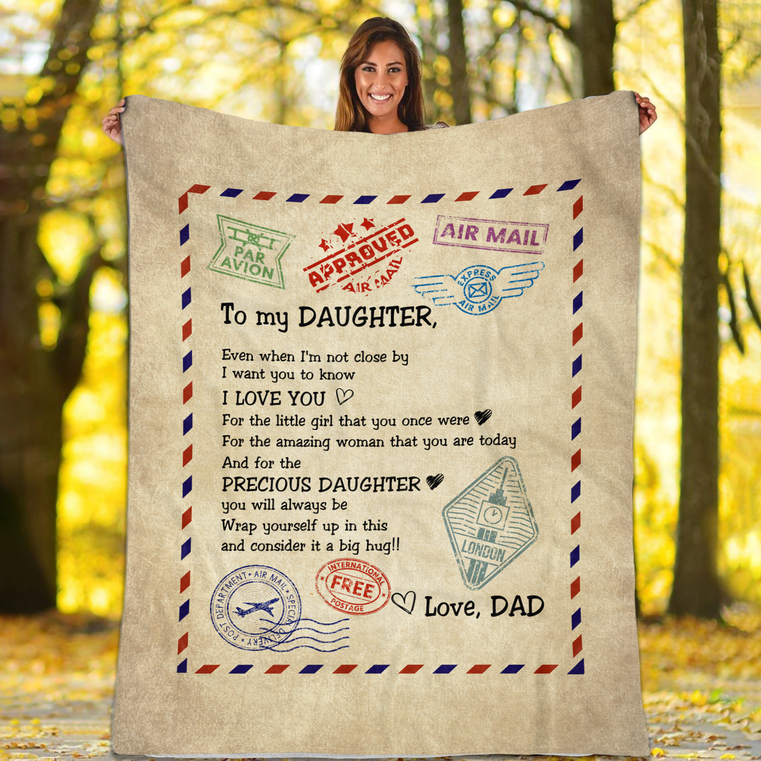 1LV. Not Close By DAD Blanket Mockup 1
