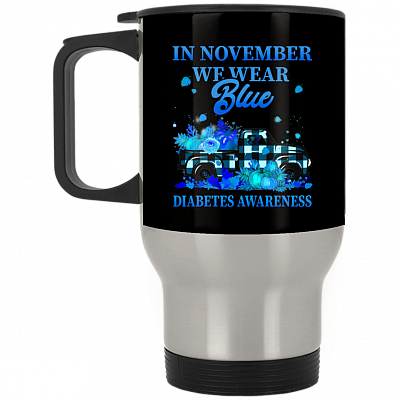 14 oz. Silver Travel Mug