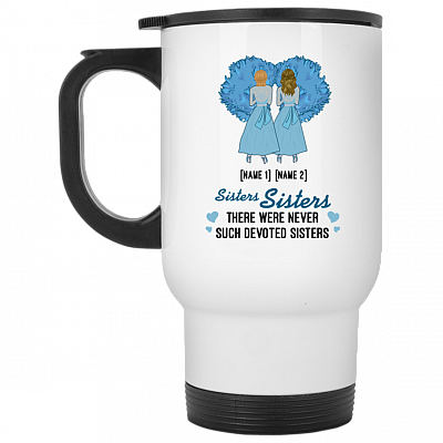 14 oz. White Travel Mug