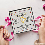 1LV. Not Close By Message Card Dad (1) Forever Love Necklace (Gold) 5