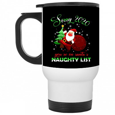14 oz. White Travel Mug