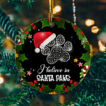 25TR. Santa paws oranment mk