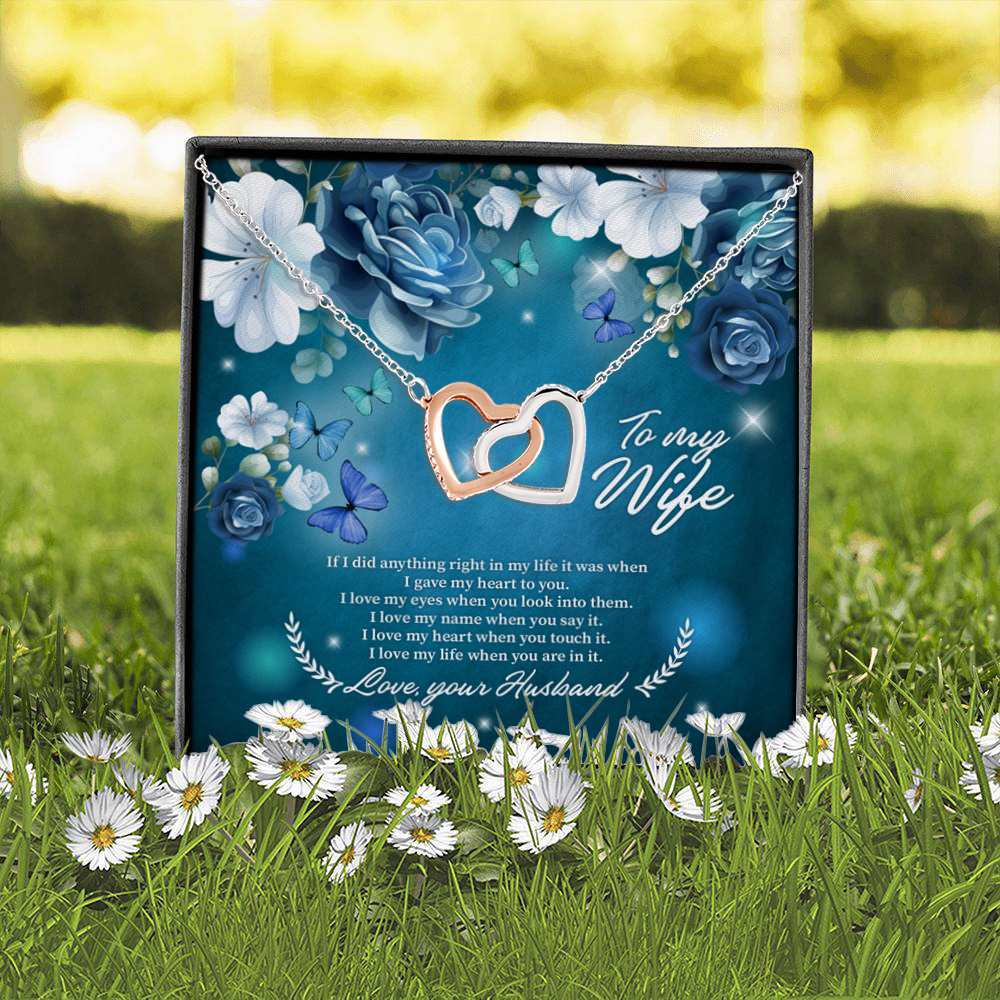 6O. My Wife Rose (5) Interlocking Hearts Necklace 2