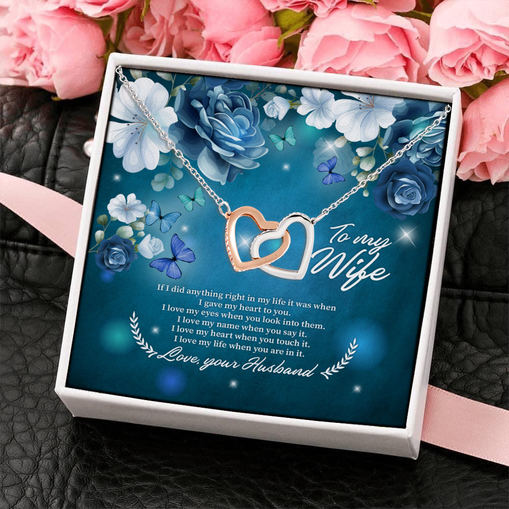 6O. My Wife Rose (5) Interlocking Hearts Necklace 4