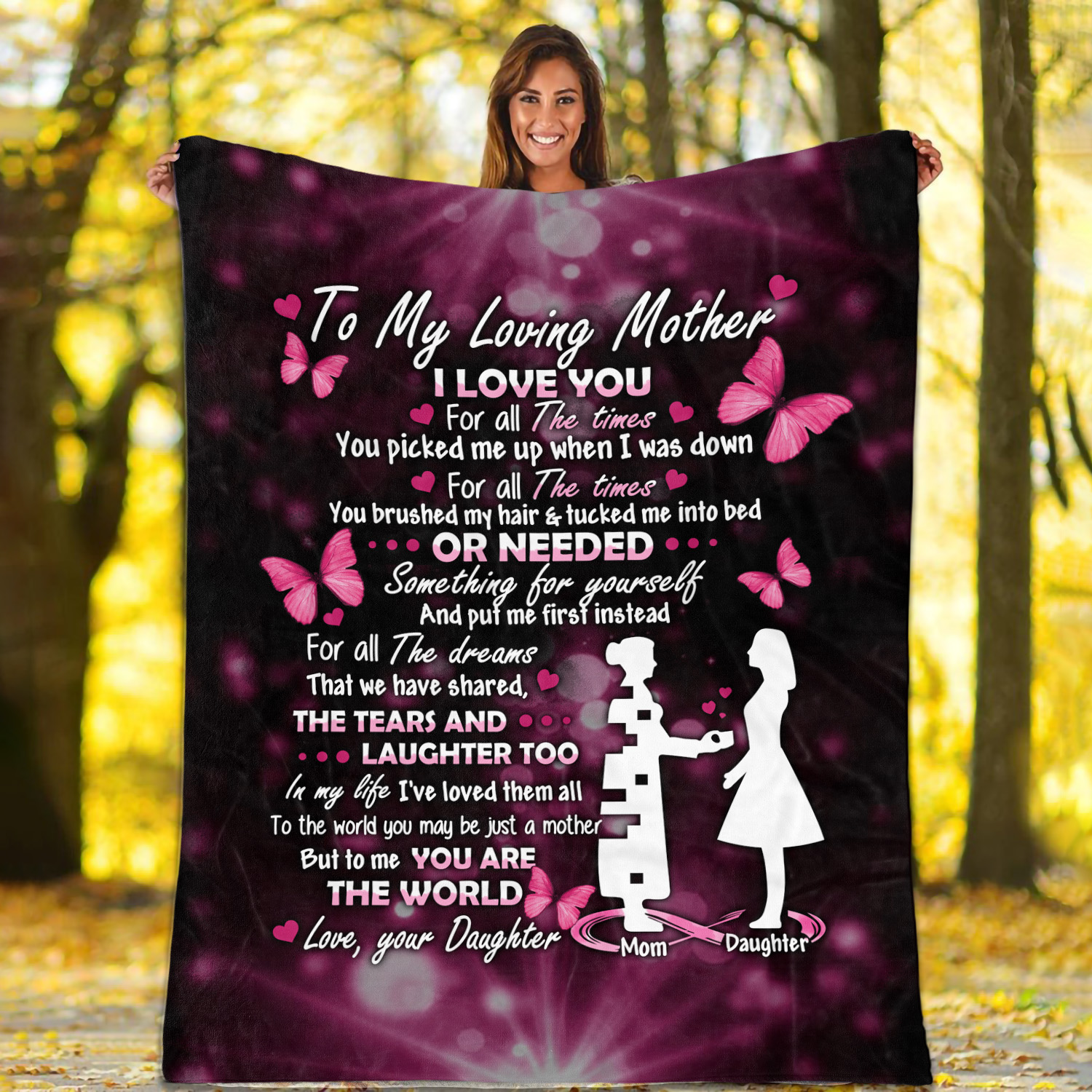 4O. Loving Mother (7) Blanket Mockup 1