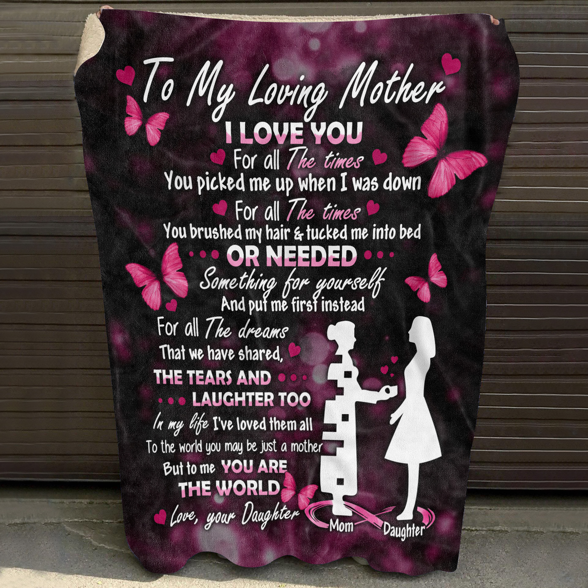 4O. Loving Mother (7) Blanket Mockup 10