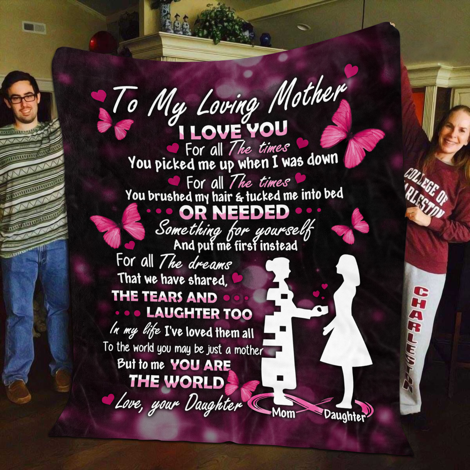 4O. Loving Mother (7) Blanket Mockup 11