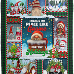There's No Place Like Gnome Fleece Blanket - Premium Sherpa Blanket - Woven Blanket - Christmas Blanket Gift, White, Cozy Plush Fleece Blanket - 50x60 There's No Place Like Gnome Fleece Blanket - Premium Sherpa Blanket - Woven Blanket - Christmas Blanket Gift, White, Cozy Plush Fleece Blanket - 50x60