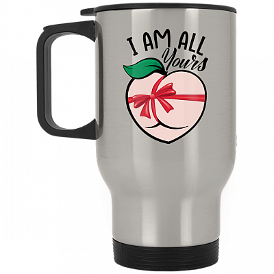 14 oz. Silver Travel Mug