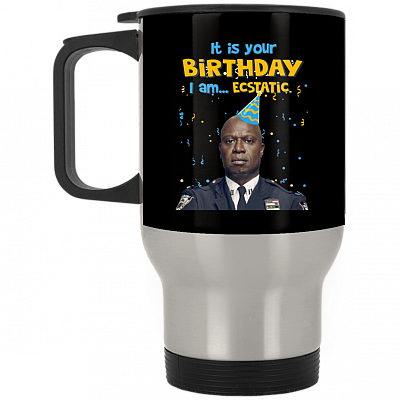 14 oz. Silver Travel Mug