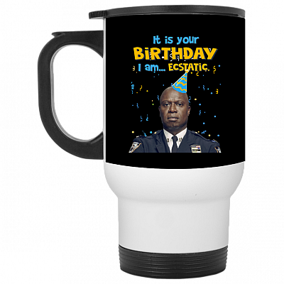 14 oz. White Travel Mug