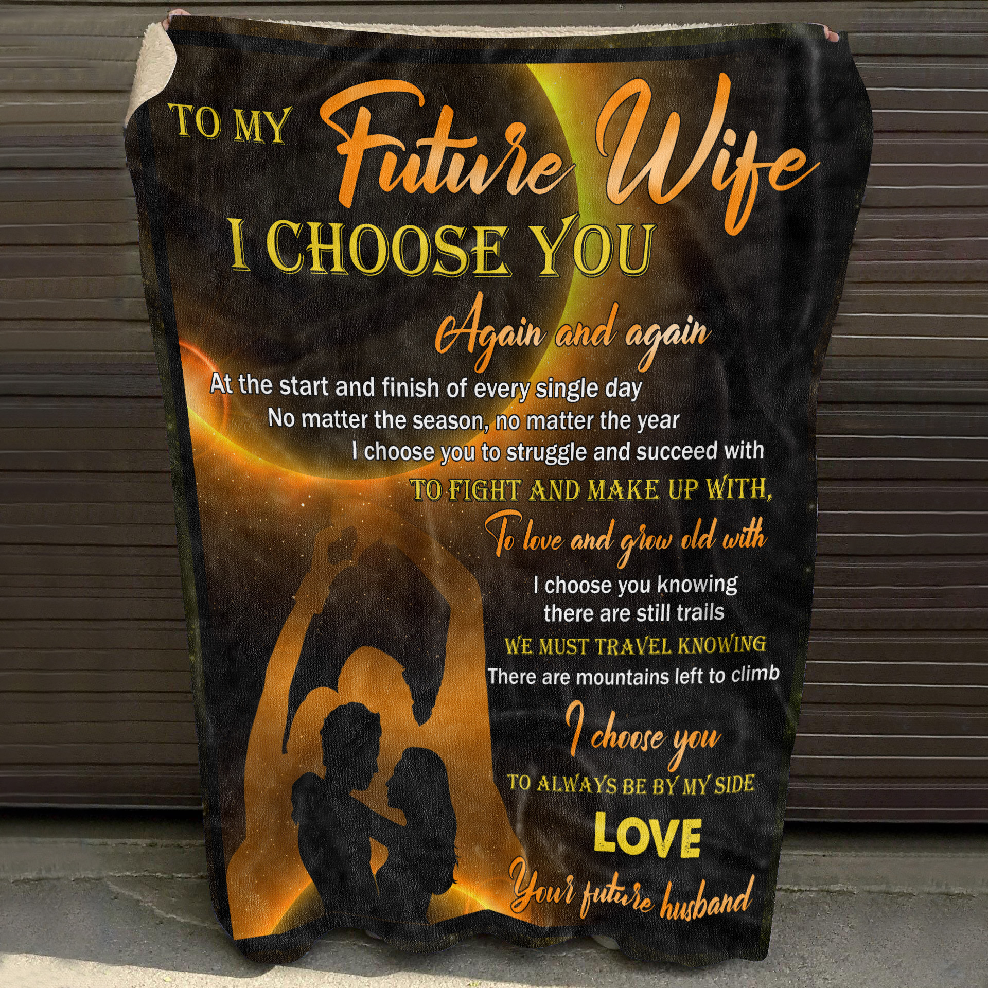 6O. To My Future Wife Blanket Mockup 10