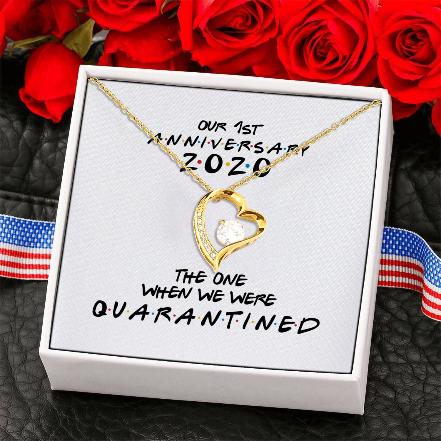 1H. 1st Anniversary (2) Forever Love Necklace (Gold) 6