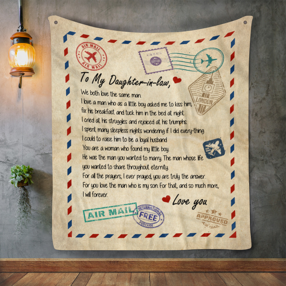 4LV. Love Same Man Blanket Mockup 2