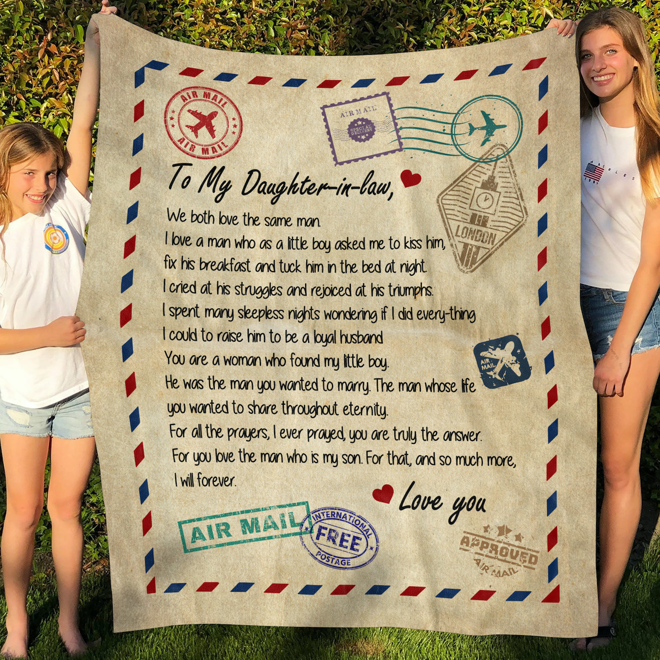 4LV. Love Same Man Blanket Mockup 5