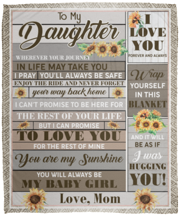 Mom To My Daughter Wherever Your Journey In Life May Take You Vintage Fleece Blanket - Mink Blanket, White, Cozy Plush Fleece Blanket - 50x60 Mom To My Daughter Wherever Your Journey In Life May Take You Vintage Fleece Blanket - Mink Blanket, White, Cozy Plush Fleece Blanket - 50x60