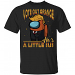 Vote Out Orange T-Shirt - Funny Among Us Shirt, Black, Unisex T-Shirt