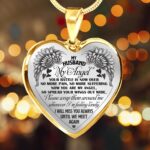 My Husband My Angel Your Battle Is Now Over No More Pain Suffering Until We Meet Again Heart Pendant Necklace