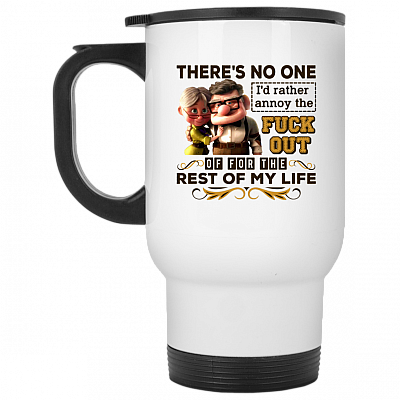 14 oz. White Travel Mug