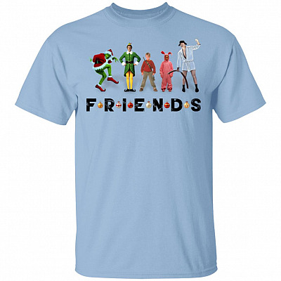 Christmas Friends 2020 T-Shirt, Light Blue, Unisex T-Shirt