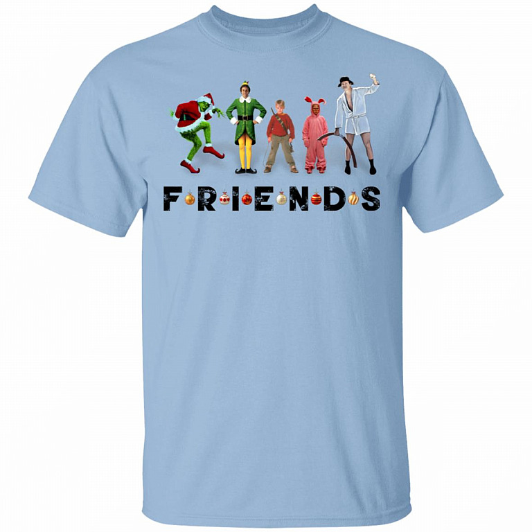 Christmas Friends 2020 T-Shirt, Light Blue, Unisex T-Shirt