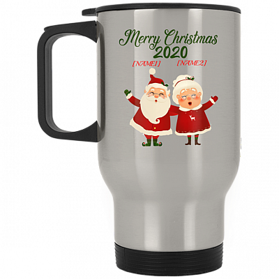 14 oz. Silver Travel Mug