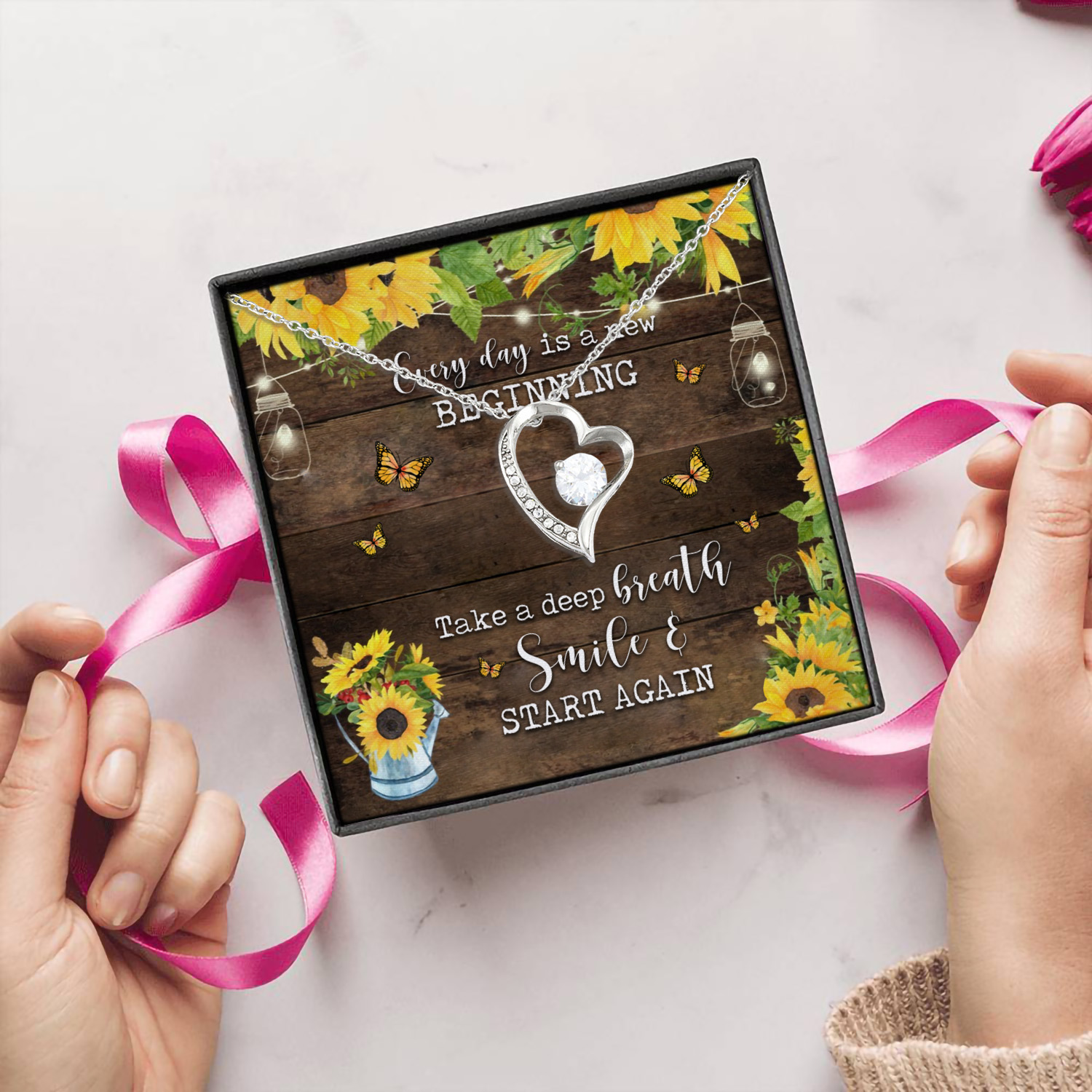 1O. Every Day Forever Love Necklace (Silver) 5