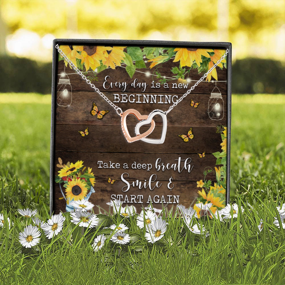 1O. Every Day Interlocking Hearts Necklace 2