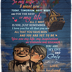 Letter To My Wife from Husband I Want You Today Tomorrow Fleece Blanket - Mink Sherpa Blanket - Woven Blanket, White, Cozy Plush Fleece Blanket - 50x60 Letter To My Wife from Husband I Want You Today Tomorrow Fleece Blanket - Mink Sherpa Blanket - Woven Blanket, White, Cozy Plush Fleece Blanket - 50x60