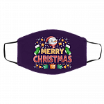 Merry Christmas Washable Reusable Custom Printed Cloth Face Mask Cover - Quarantine Christmas 2020 Face Mask, White, Cloth Face Cover – Medium/Large Merry Christmas Washable Reusable Custom Printed Cloth Face Mask Cover - Quarantine Christmas 2020 Face Mask, White, Cloth Face Cover – Medium/Large