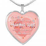 A Sister Is God's Way Of Making Sure We Never Walk Alone Heart Pendant Necklace Gifts From Sister - Heart Luxury Necklace (Silver) A Sister Is God's Way Of Making Sure We Never Walk Alone Heart Pendant Necklace Gifts From Sister - Heart Luxury Necklace (Silver)