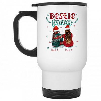 14 oz. White Travel Mug